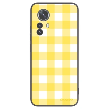 Picasee Xiaomi 12 Pro Hülle - Schwarzes Silikon - Gride lemon