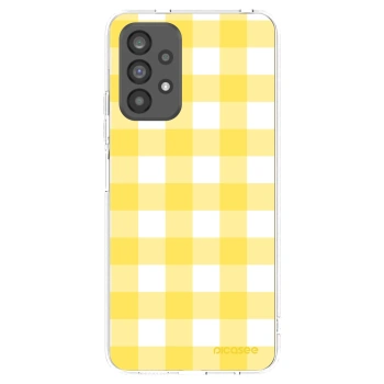 Picasee Samsung Galaxy A73 5G Hülle - Transparentes Silikon - Gride lemon