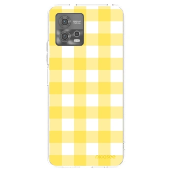 Picasee Motorola Moto G72 Hülle - Transparentes Silikon - Gride lemon