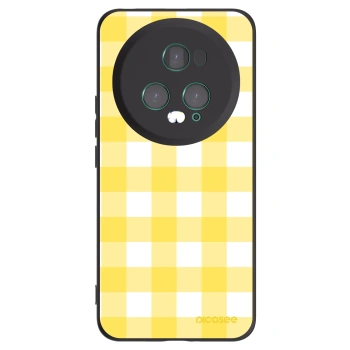 Picasee Honor Magic5 Pro Hülle - Schwarzes Silikon - Gride lemon