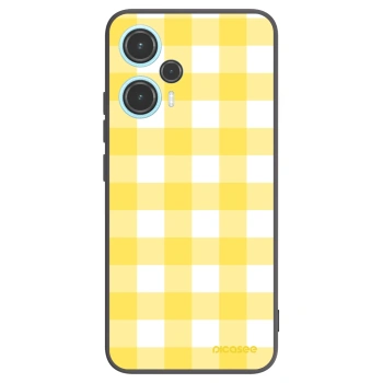 Picasee Xiaomi Poco F5 Hülle - Schwarzes Silikon - Gride lemon