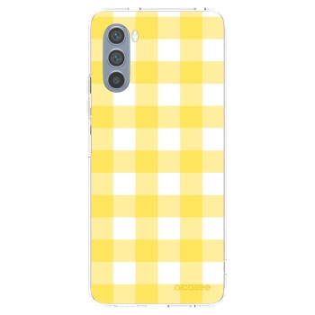Picasee Motorola Moto G62 Hülle - Transparentes Silikon - Gride lemon