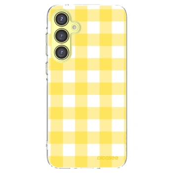 Picasee Samsung Galaxy A35 5G A356B Hülle - Transparentes Silikon - Gride lemon