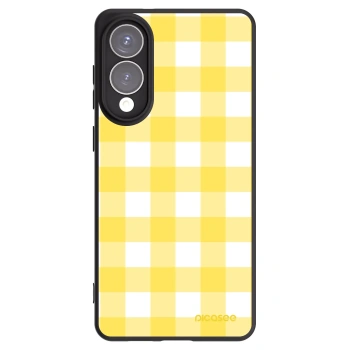 Picasee Samsung Galaxy S25 Edge 5G Hülle - Schwarzes Silikon - Gride lemon