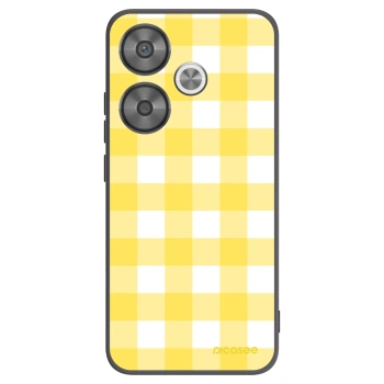 Picasee Xiaomi Poco F6 Hülle - Schwarzes Silikon - Gride lemon