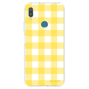 Picasee Huawei Y6 2019 Hülle - Transparentes Silikon - Gride lemon
