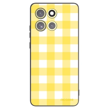 Picasee Motorola Moto G86 Power 5G Hülle - Schwarzes Silikon - Gride lemon