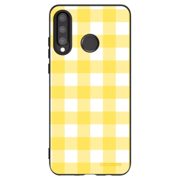 Picasee Huawei P30 Lite Hülle - Schwarzes Silikon - Gride lemon