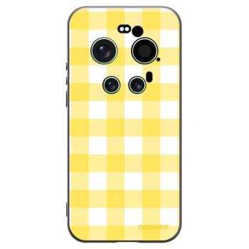 Picasee Xiaomi 17 Ultra Hülle - Schwarzes Silikon - Gride lemon