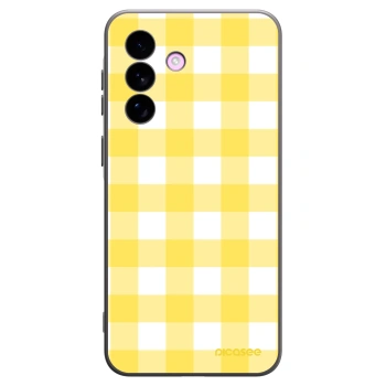 Picasee Samsung Galaxy A57 5G Hülle - Schwarzes Silikon - Gride lemon