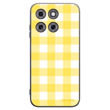 Picasee Motorola Moto G77 Hülle - Schwarzes Silikon - Gride lemon