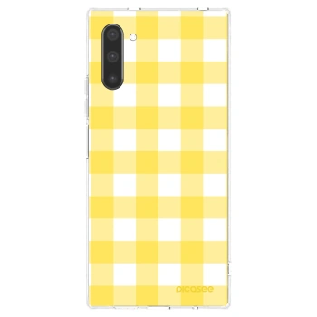 Picasee Samsung Galaxy Note 10 N970F Hülle - Transparentes Silikon - Gride lemon