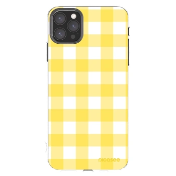 Picasee Apple iPhone 11 Pro Max Hülle - Transparentes Silikon - Gride lemon