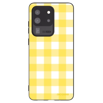 Picasee Samsung Galaxy S20 Ultra 5G G988F Hülle - Schwarzes Silikon - Gride lemon