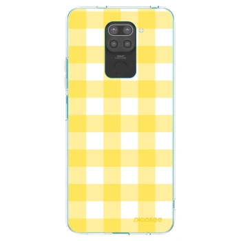 Picasee Xiaomi Redmi Note 9 Hülle - Schwarzes Silikon - Gride lemon