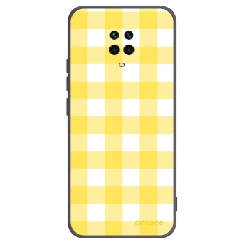 Picasee Xiaomi Redmi Note 9S Hülle - Schwarzes Silikon - Gride lemon
