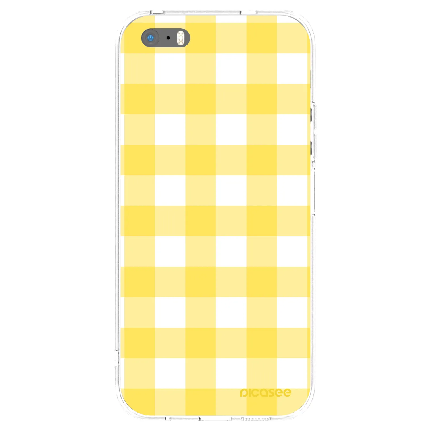 Picasee Apple iPhone 5/5S/SE Hülle - Transparentes Silikon - Gride lemon