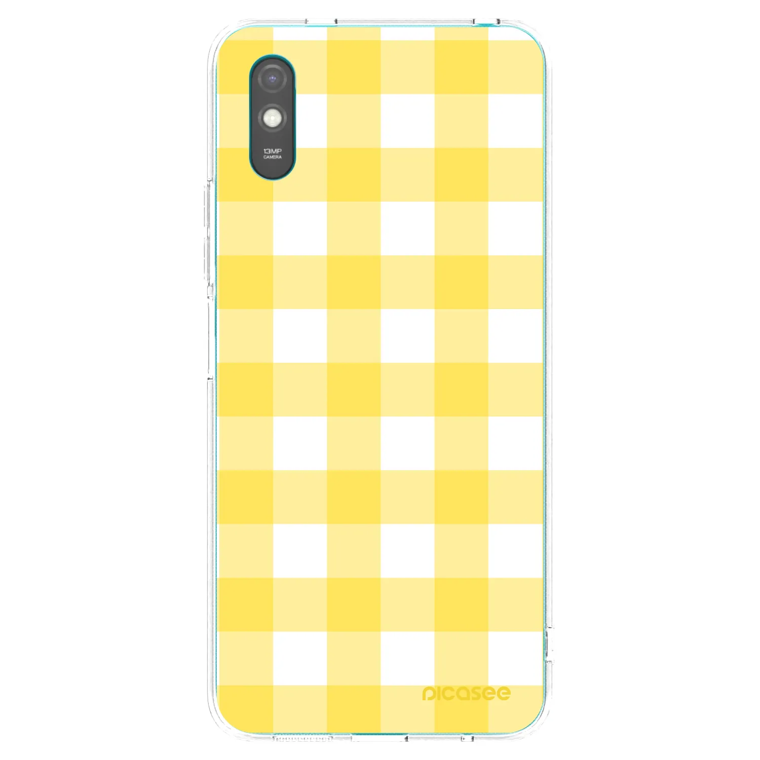 Picasee Xiaomi Redmi 9A Hülle - Transparentes Silikon - Gride lemon