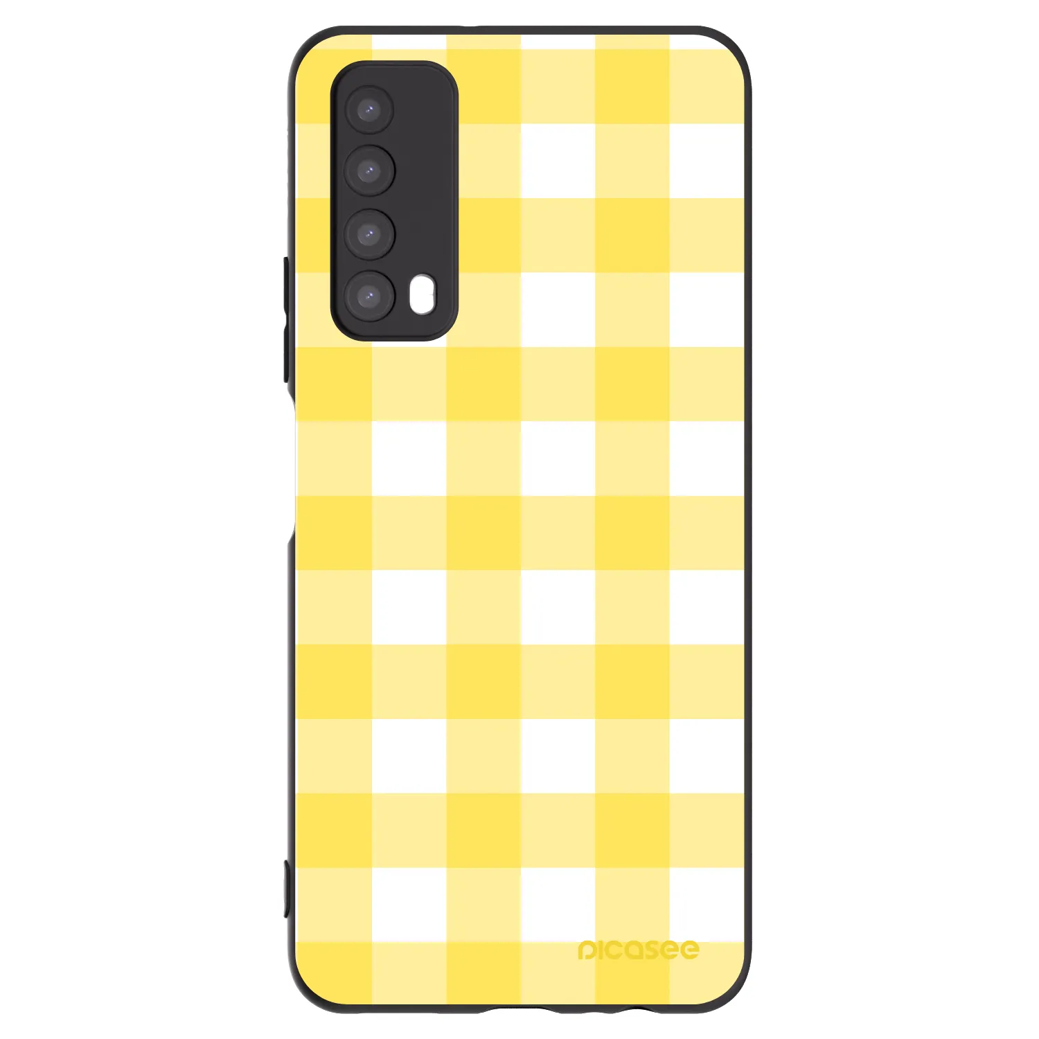 Picasee Huawei P Smart 2021 Hülle - Schwarzes Silikon - Gride lemon