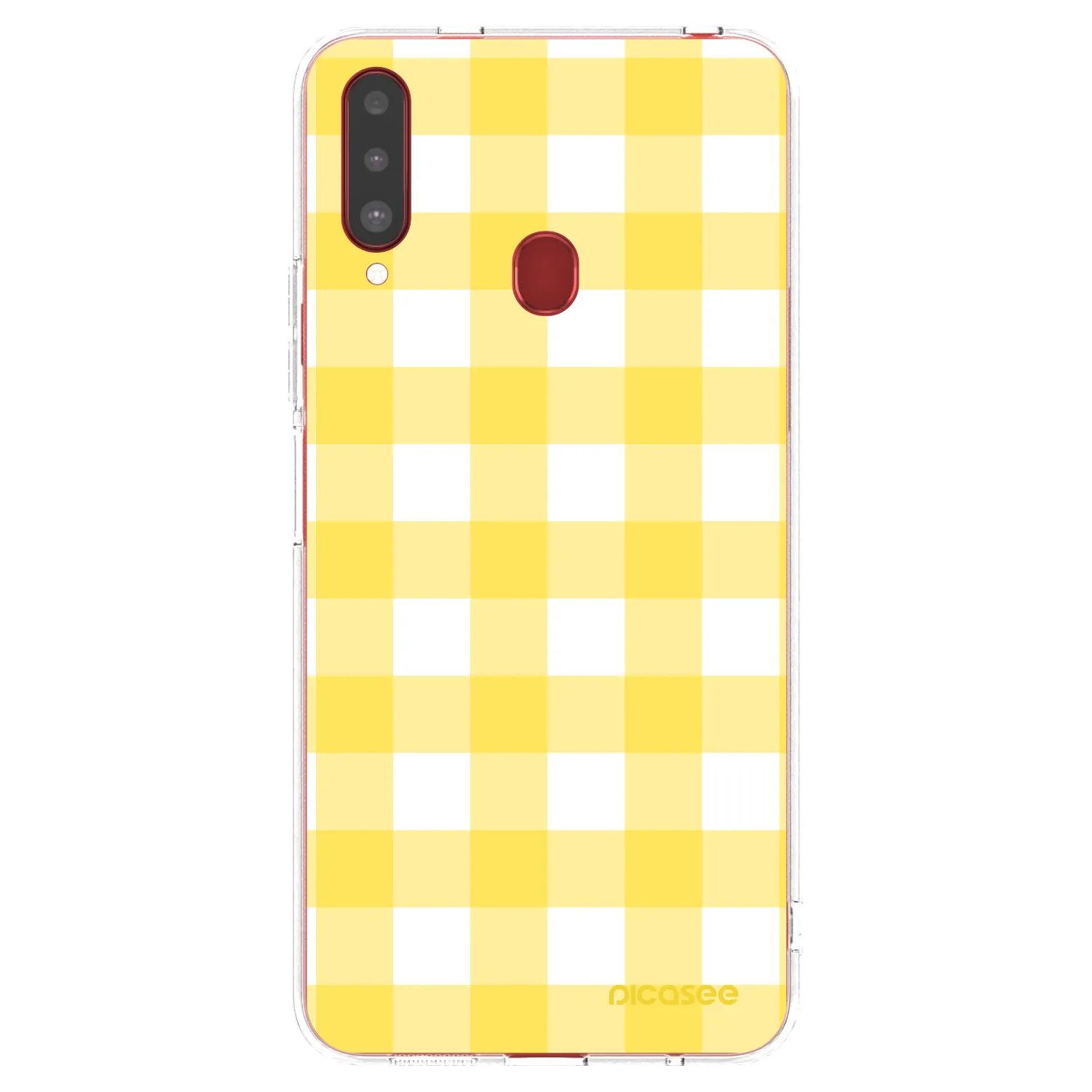 Picasee Samsung Galaxy A20s Hülle - Transparentes Silikon - Gride lemon