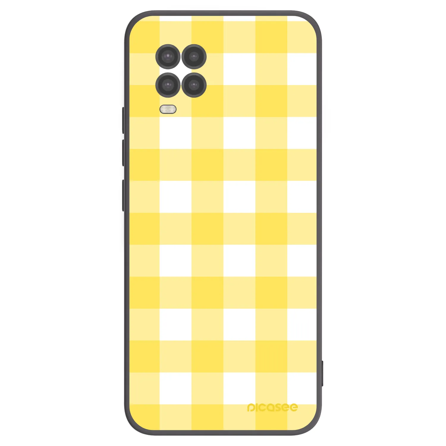Picasee Xiaomi Mi 10 Lite Hülle - Schwarzes Silikon - Gride lemon