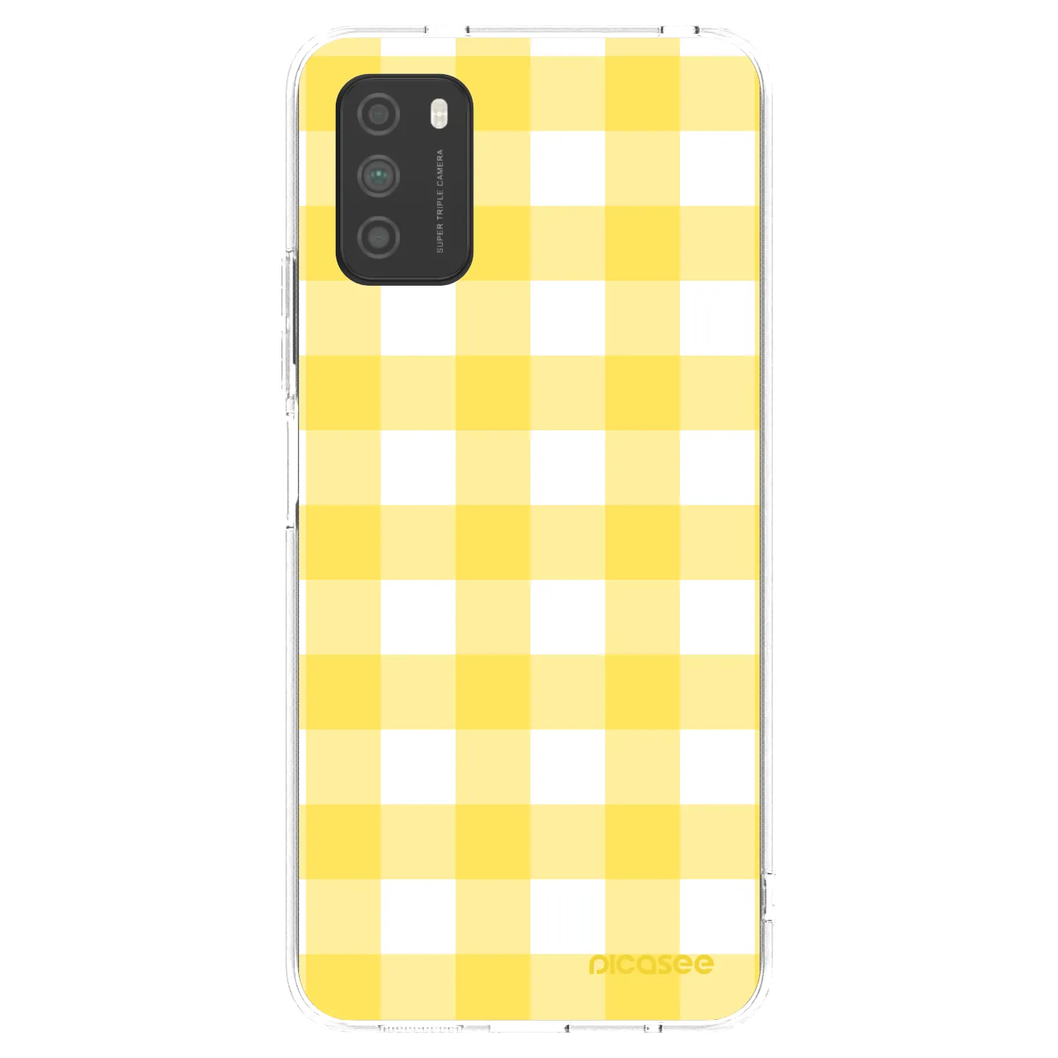Picasee Xiaomi Poco M3 Hülle - Transparentes Silikon - Gride lemon