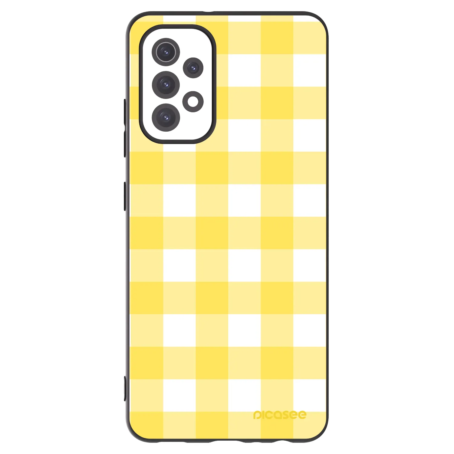 Picasee Samsung Galaxy A32 5G A326B Hülle - Schwarzes Silikon - Gride lemon