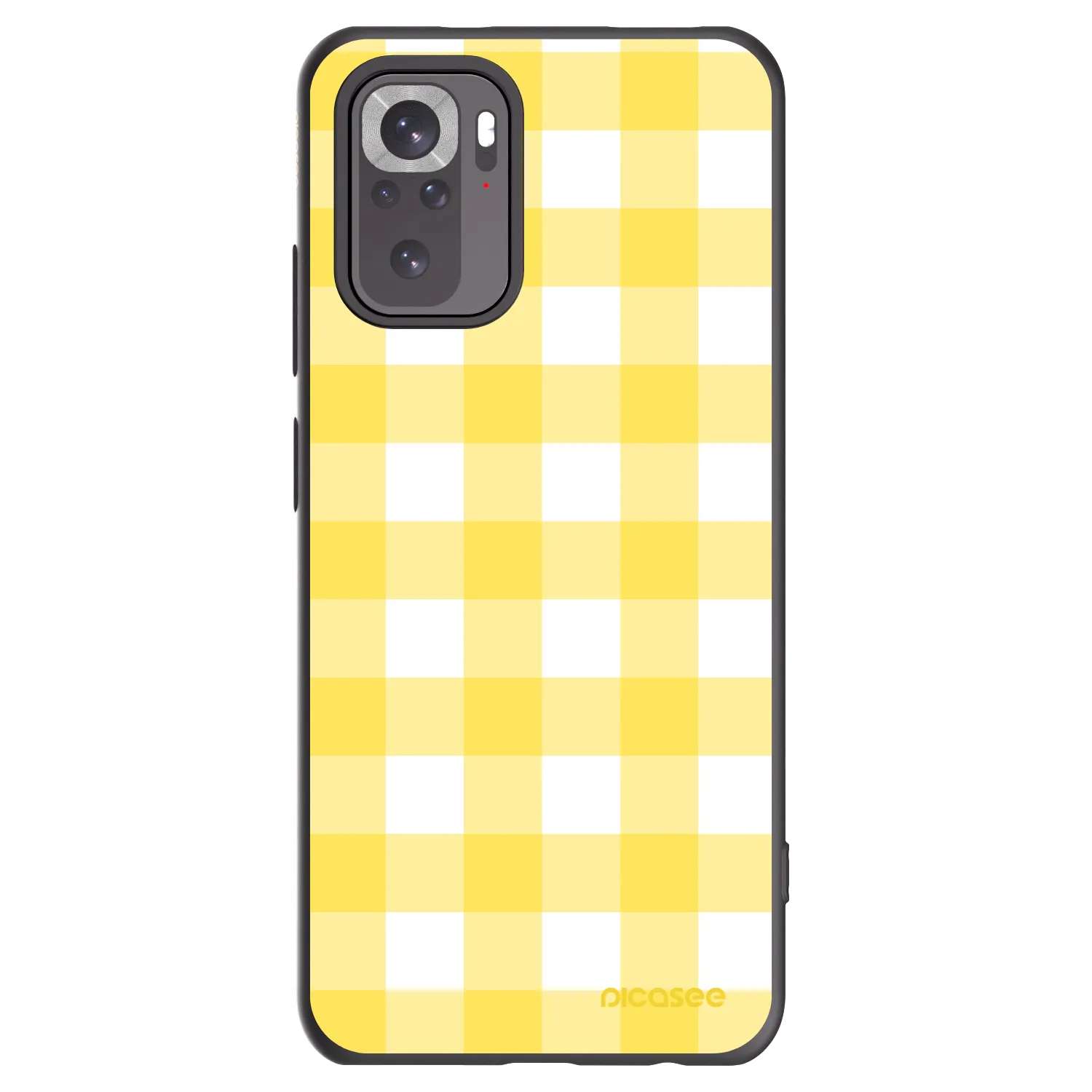Picasee Xiaomi Redmi Note 10S Hülle - Schwarzes Silikon - Gride lemon