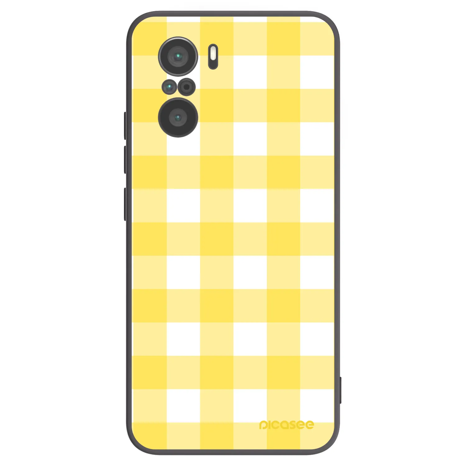 Picasee Xiaomi Poco F3 Hülle - Schwarzes Silikon - Gride lemon