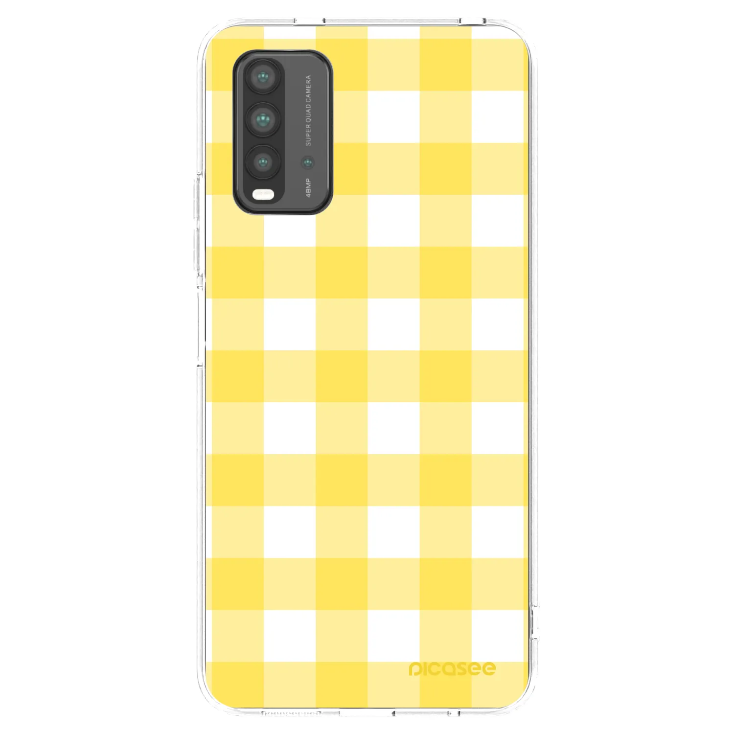 Picasee Xiaomi Redmi 9T Hülle - Transparentes Silikon - Gride lemon