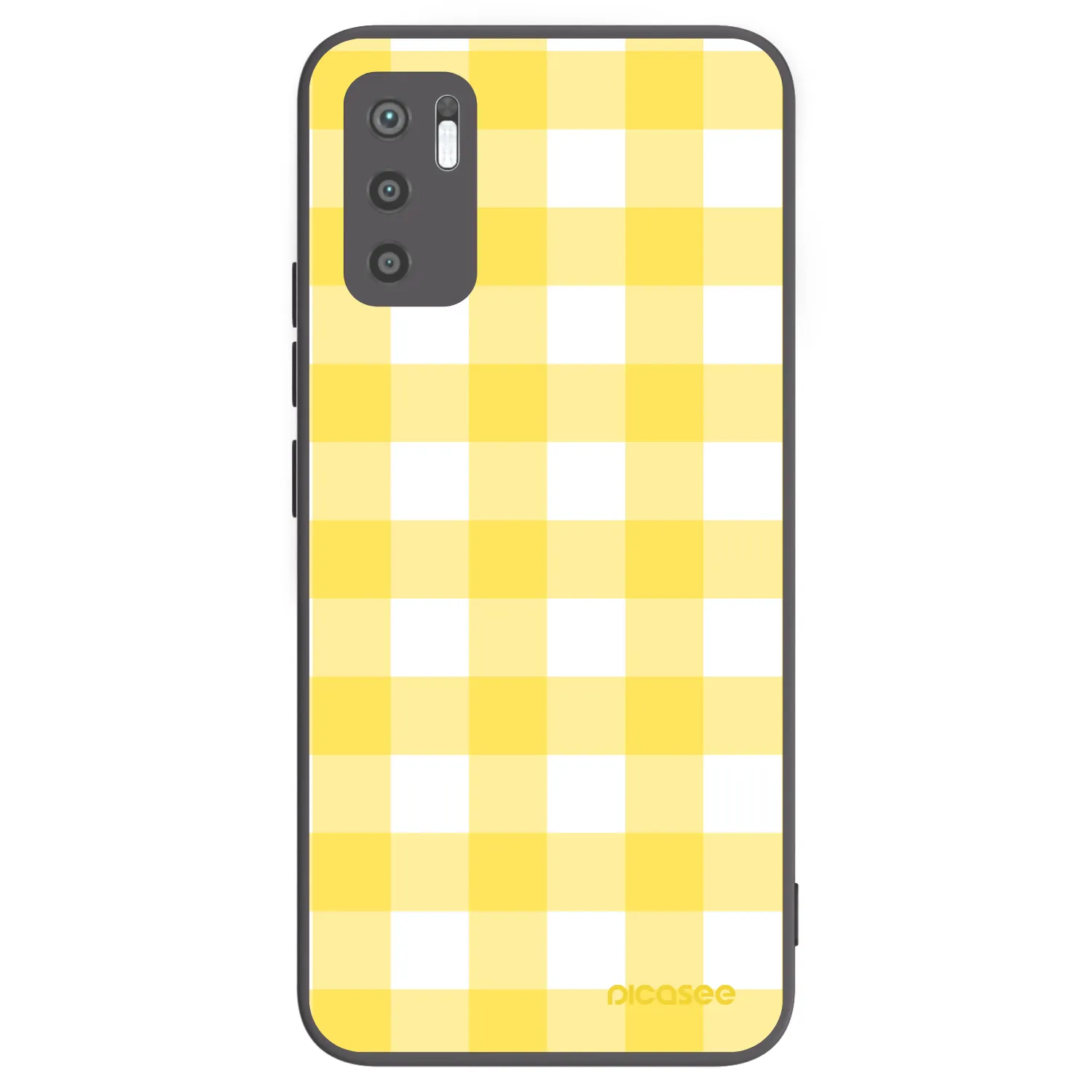 Picasee Xiaomi Redmi Note 10 5G Hülle - Schwarzes Silikon - Gride lemon