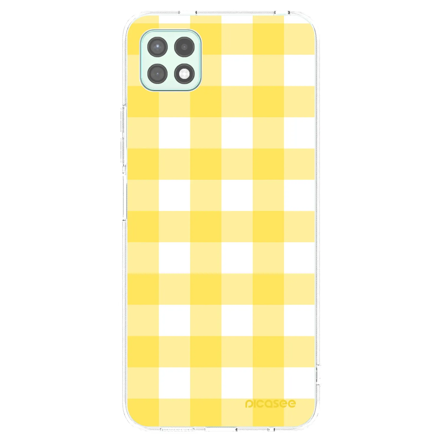 Picasee Samsung Galaxy A22 A226B 5G Hülle - Transparentes Silikon - Gride lemon