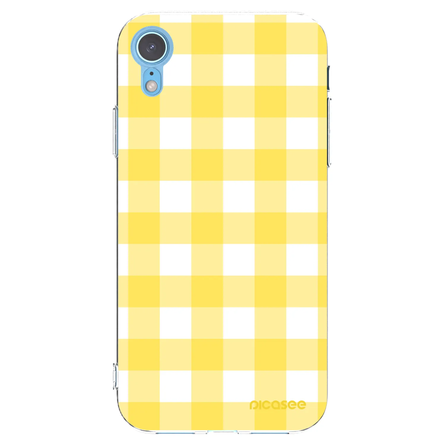 Picasee Apple iPhone XR Hülle - Transparentes Silikon - Gride lemon