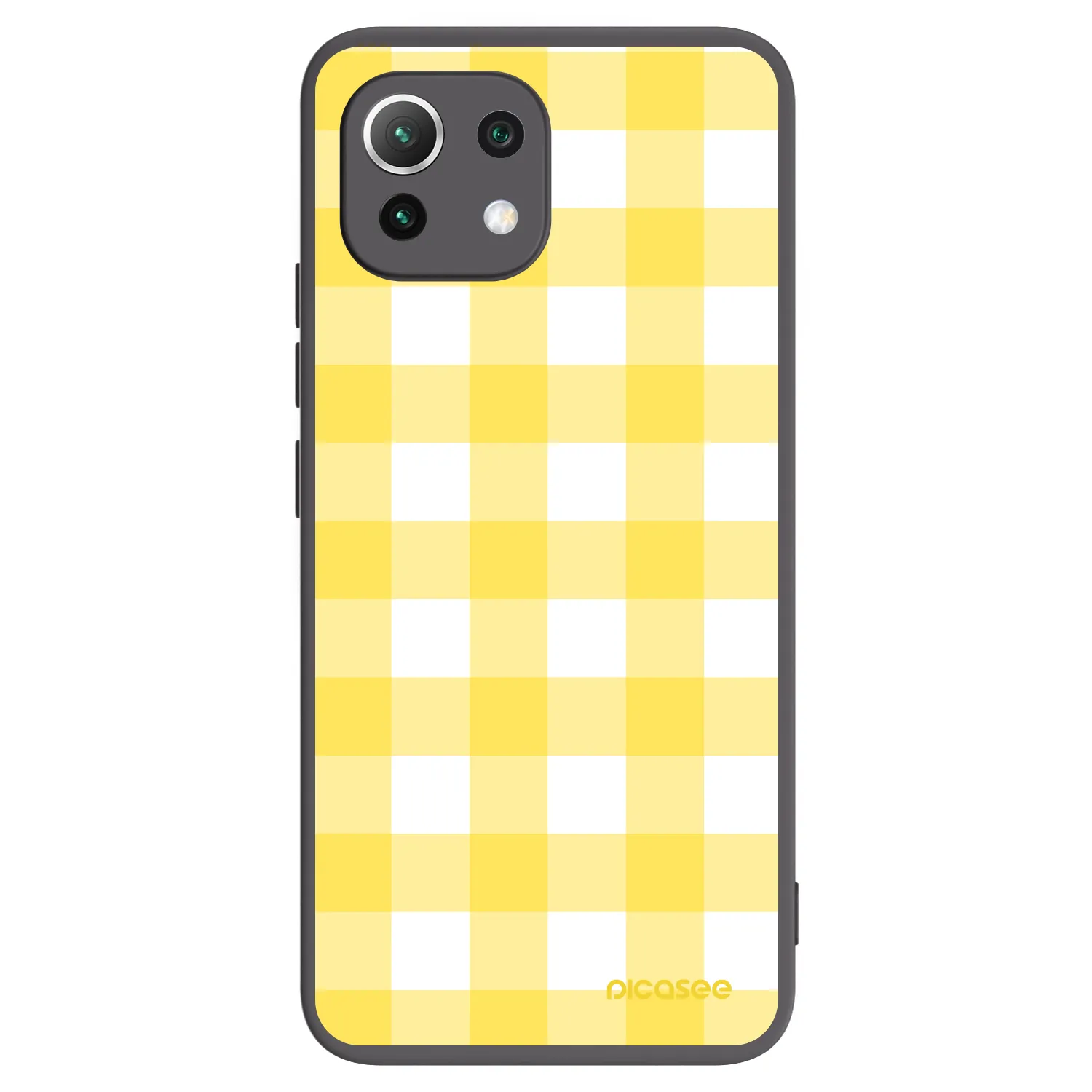 Picasee Xiaomi 11 Lite 5G NE Hülle - Schwarzes Silikon - Gride lemon