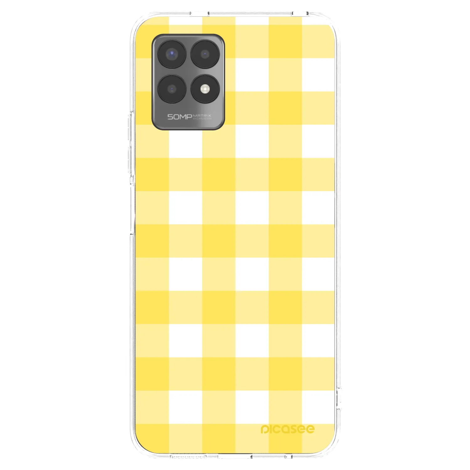 Picasee Realme 8i Hülle - Transparentes Silikon - Gride lemon