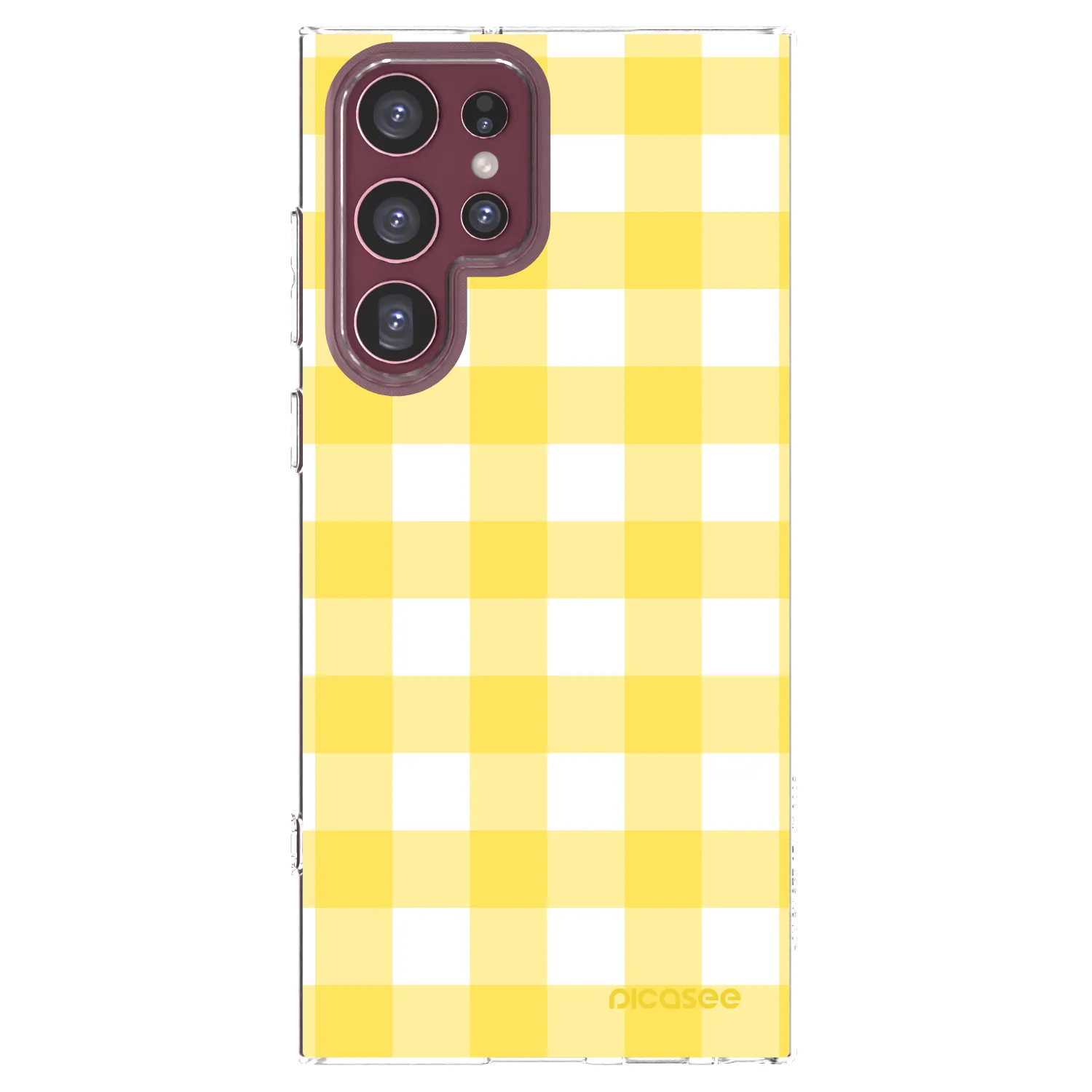 Picasee Samsung Galaxy S22 Ultra 5G Hülle - Transparentes Silikon - Gride lemon