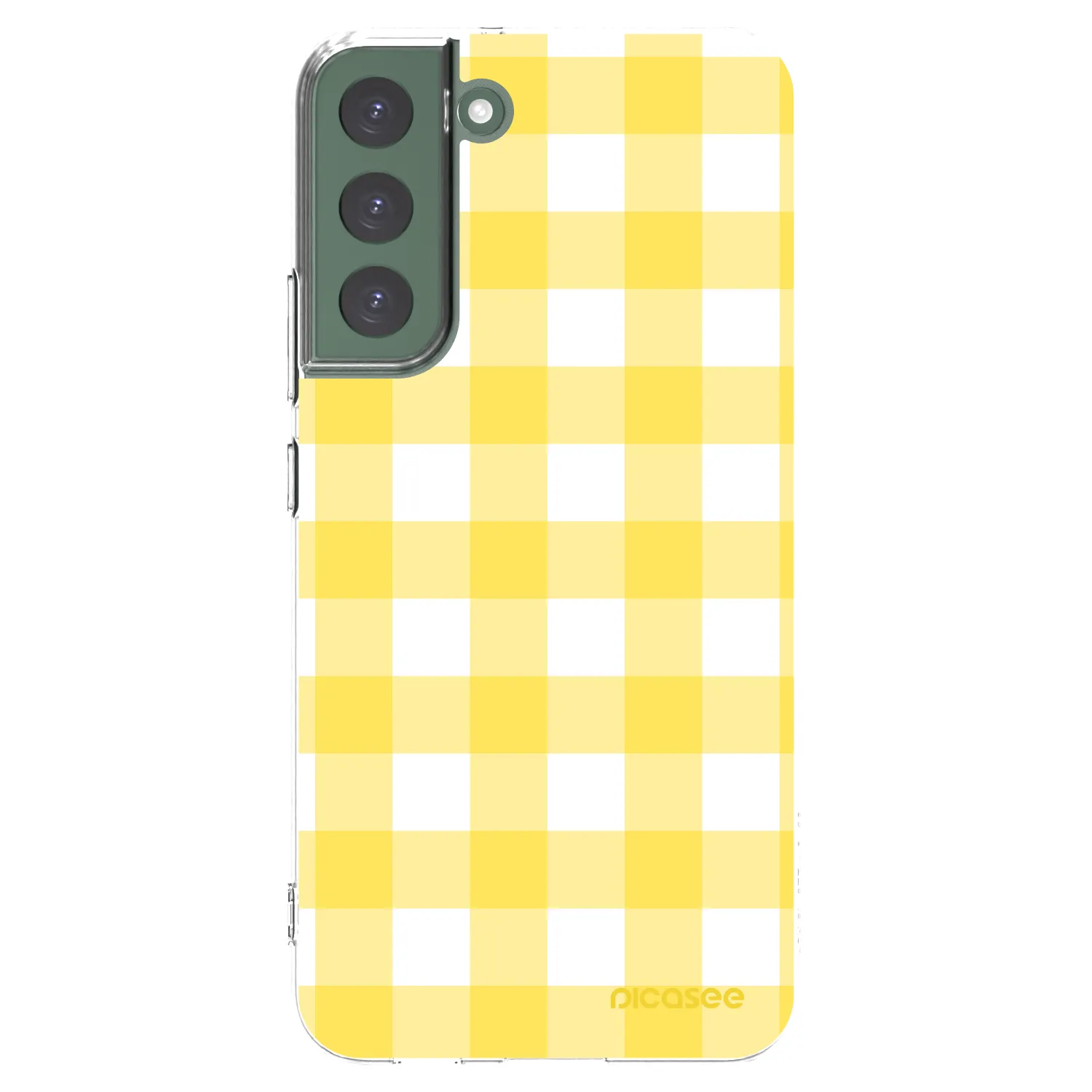 Picasee Samsung Galaxy S22+ 5G Hülle - Transparentes Silikon - Gride lemon
