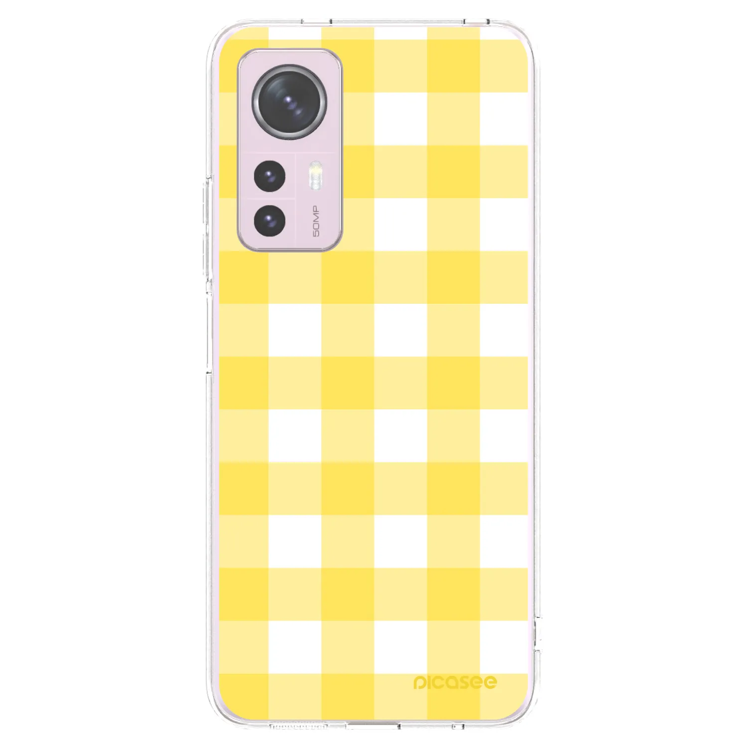 Picasee Xiaomi 12 Hülle - Transparentes Silikon - Gride lemon