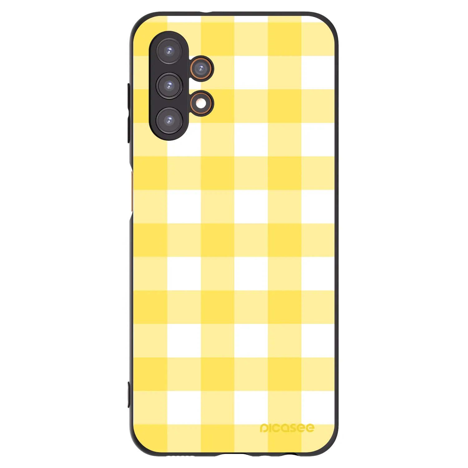 Picasee Samsung Galaxy A13 4G A135 Hülle - Schwarzes Silikon - Gride lemon