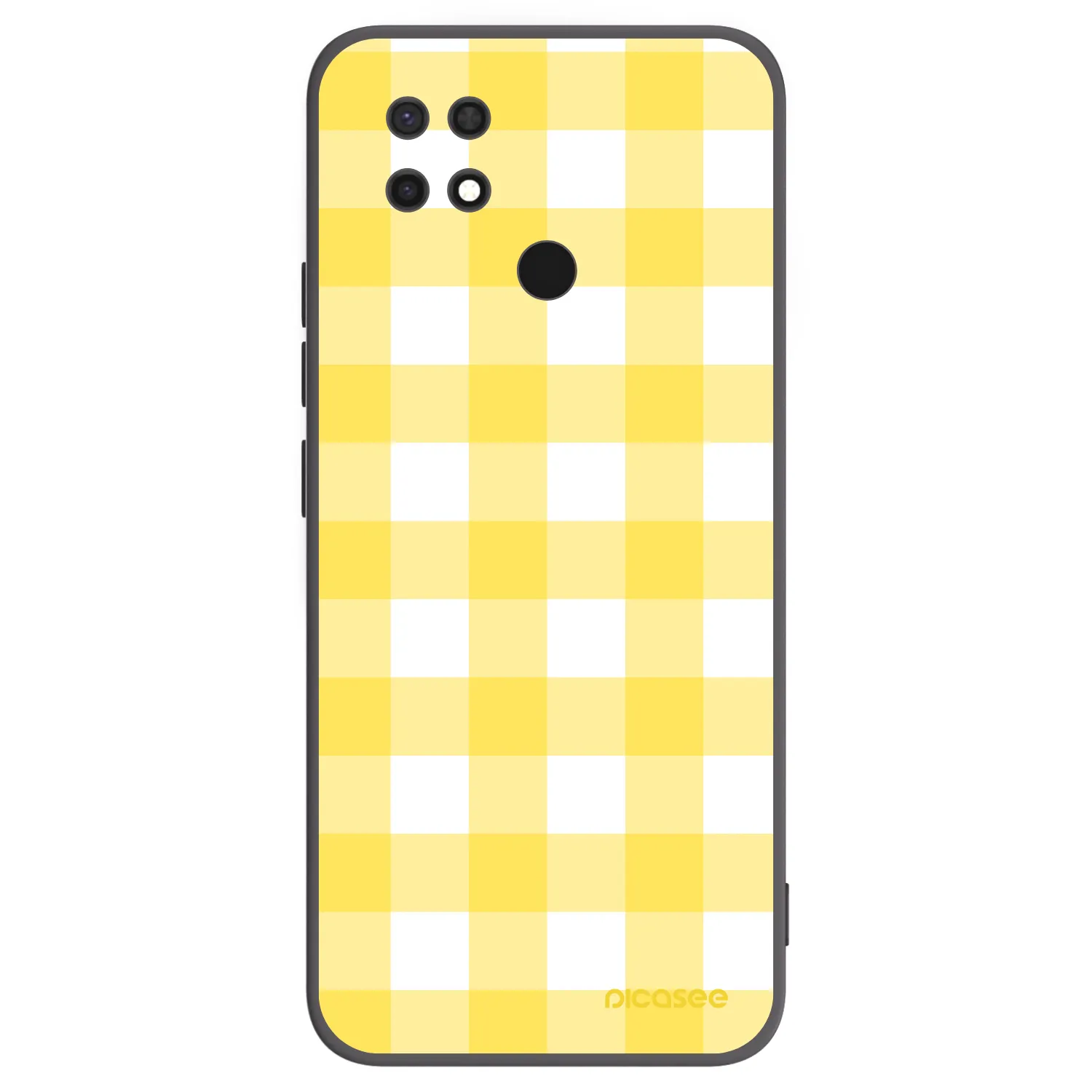 Picasee Xiaomi Redmi 10C Hülle - Schwarzes Silikon - Gride lemon
