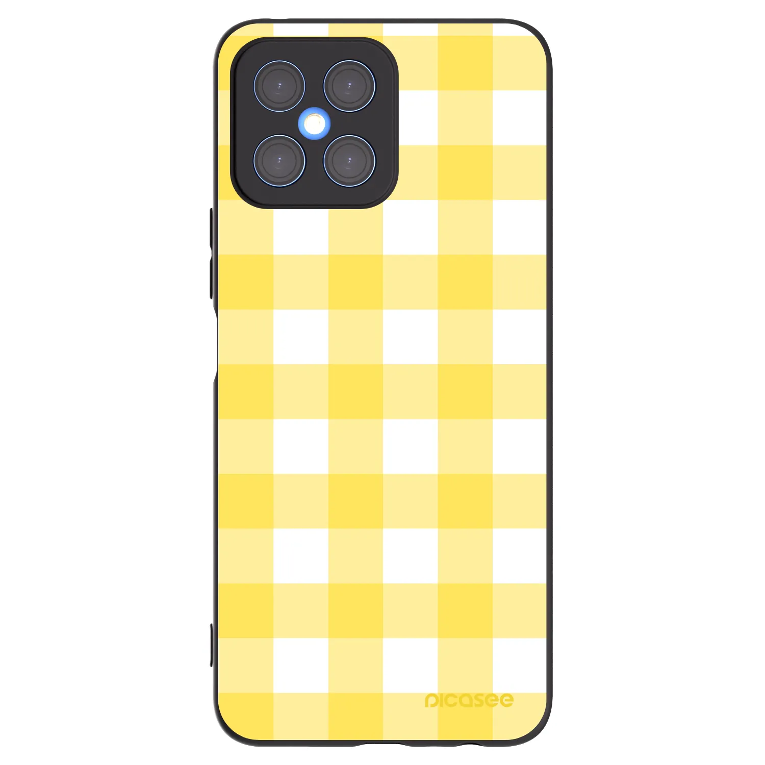 Picasee Honor X8 4G Hülle - Schwarzes Silikon - Gride lemon