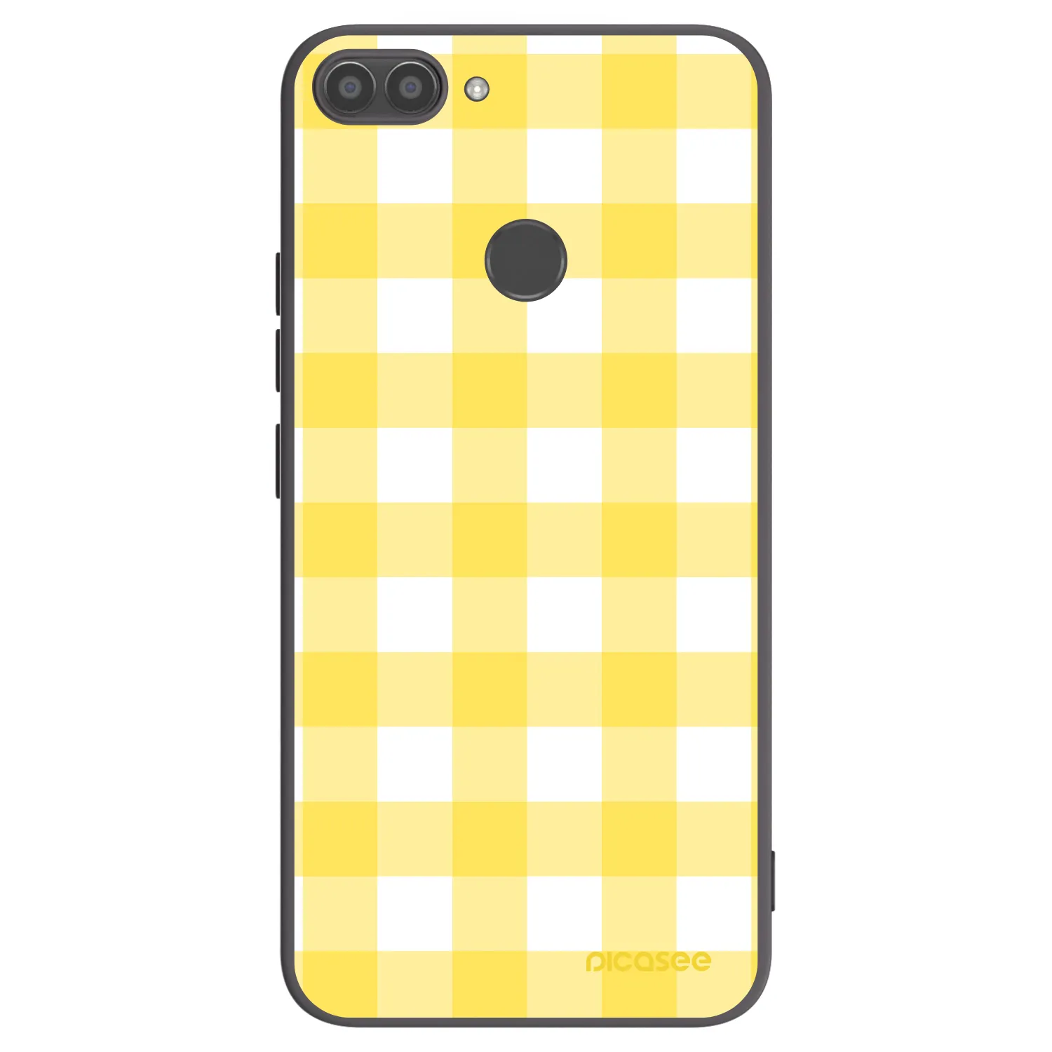 Picasee Huawei P Smart Hülle - Schwarzes Silikon - Gride lemon