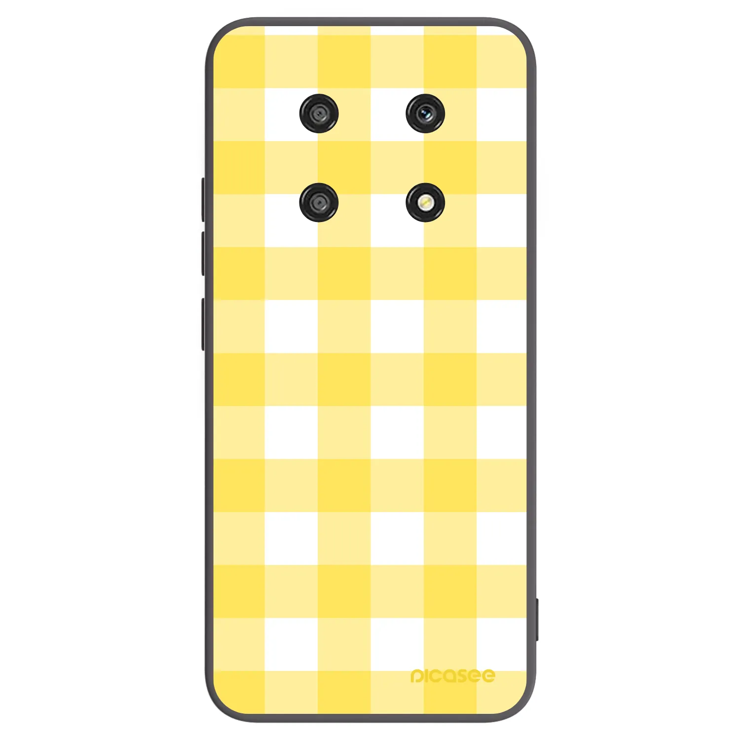 Picasee Honor Magic4 Lite 5G Hülle - Schwarzes Silikon - Gride lemon