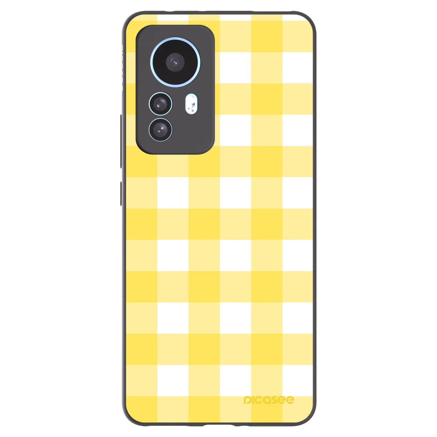 Picasee Xiaomi 12T Pro Hülle - Schwarzes Silikon - Gride lemon