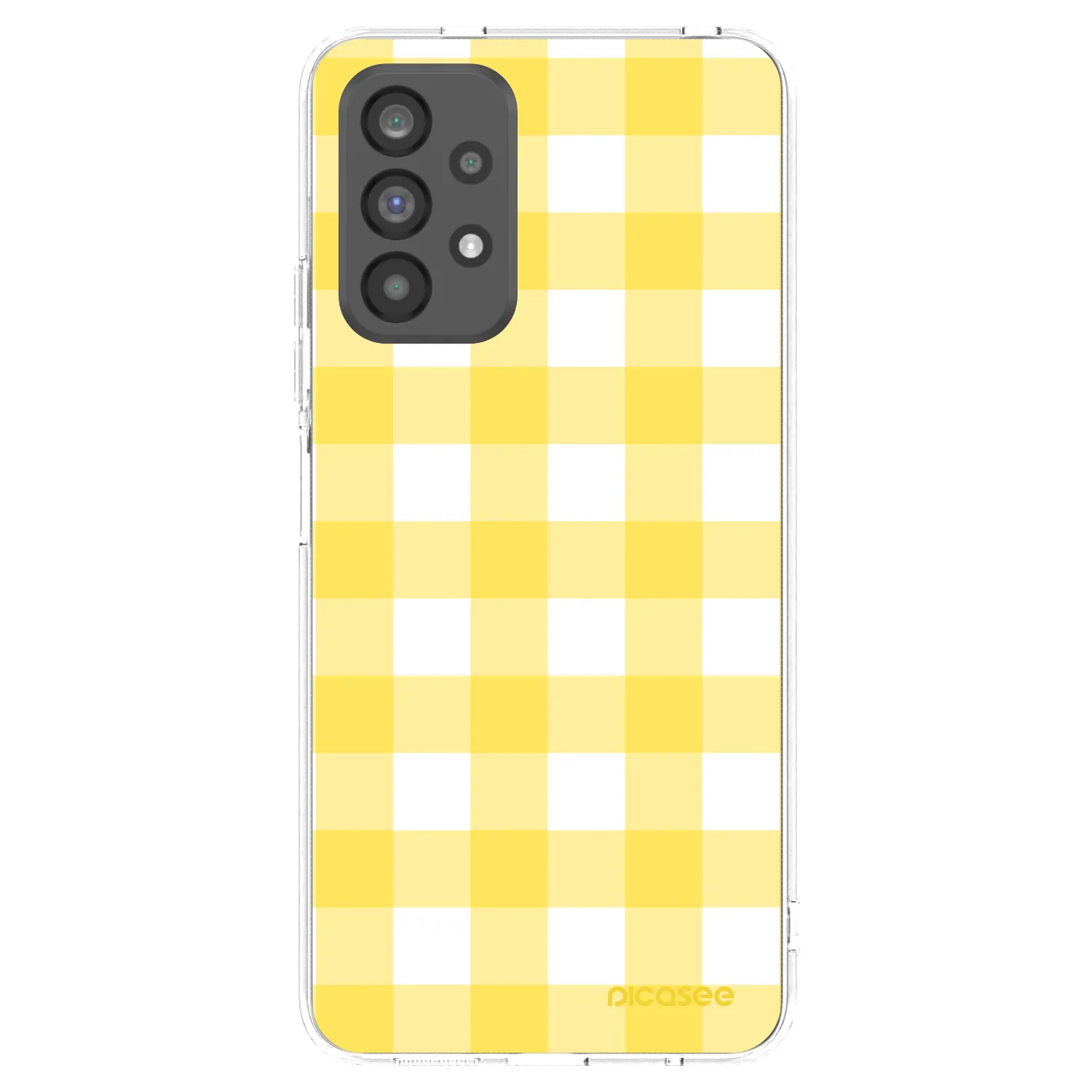 Picasee Samsung Galaxy A73 5G Hülle - Transparentes Silikon - Gride lemon
