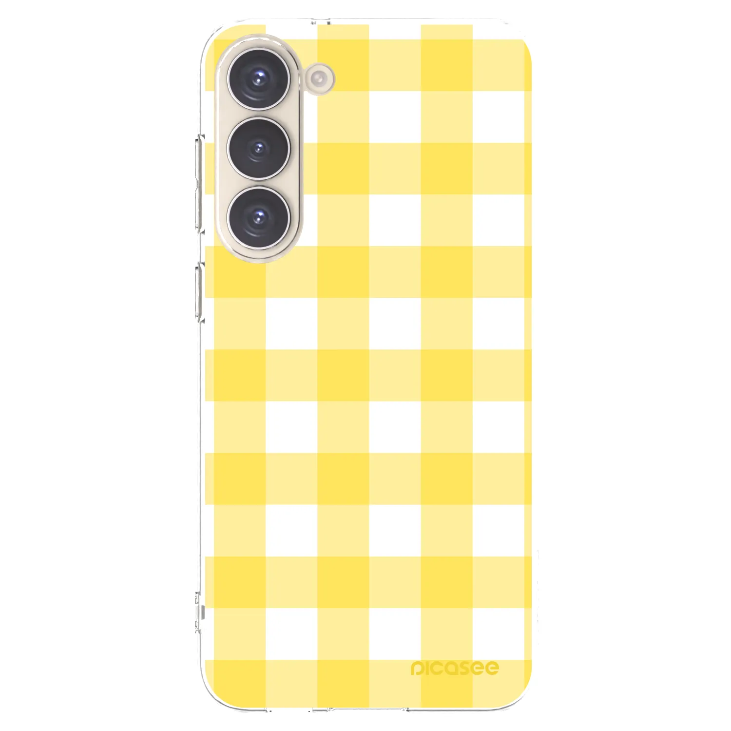 Picasee Samsung Galaxy S23+ 5G Hülle - Transparentes Silikon - Gride lemon
