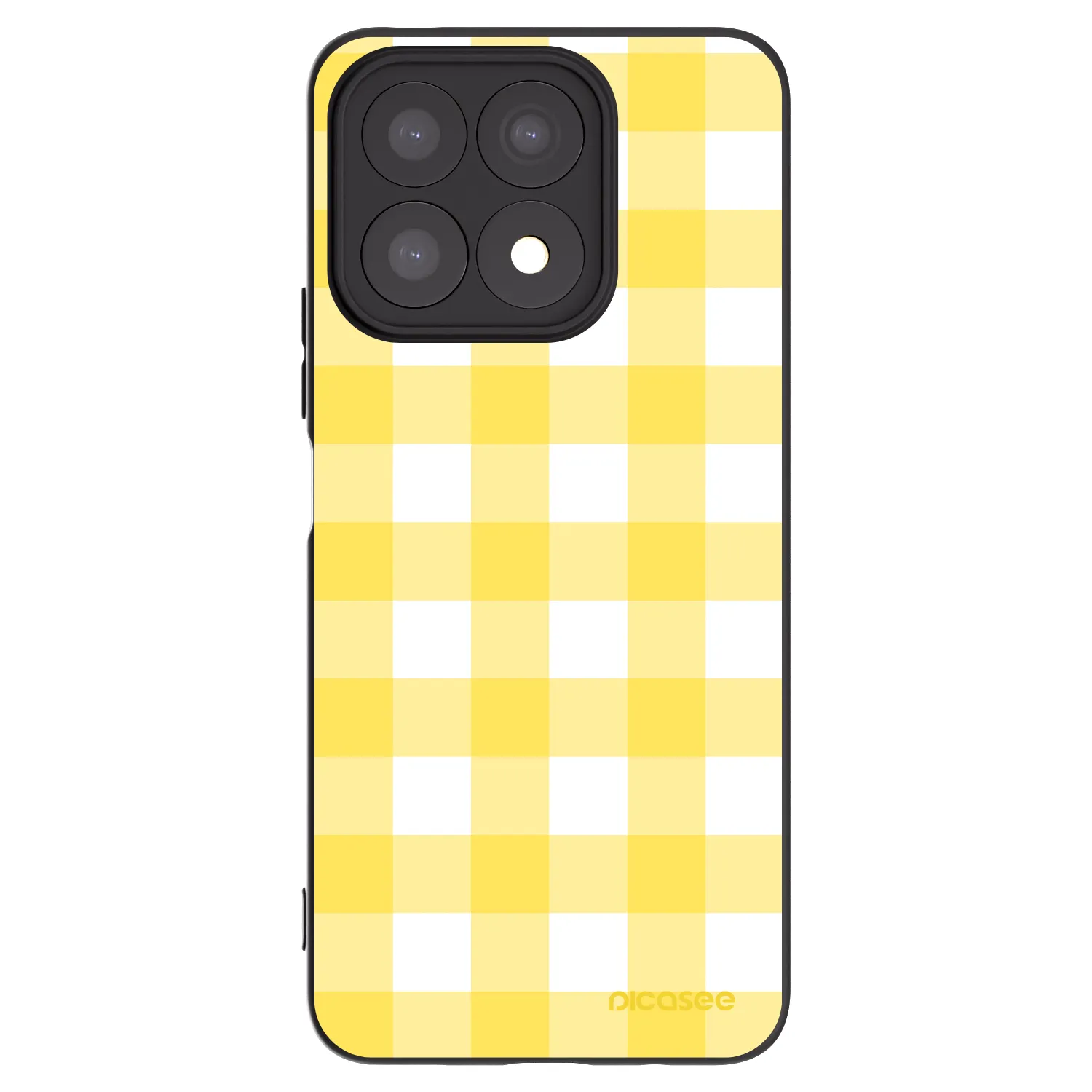 Picasee Honor X8a Hülle - Schwarzes Silikon - Gride lemon