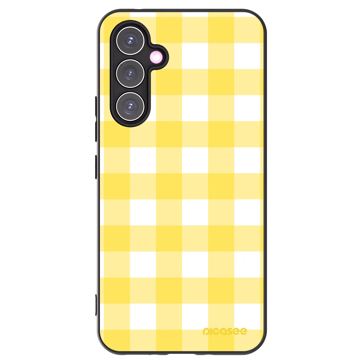 Picasee Samsung Galaxy A54 5G A546B Hülle - Schwarzes Silikon - Gride lemon
