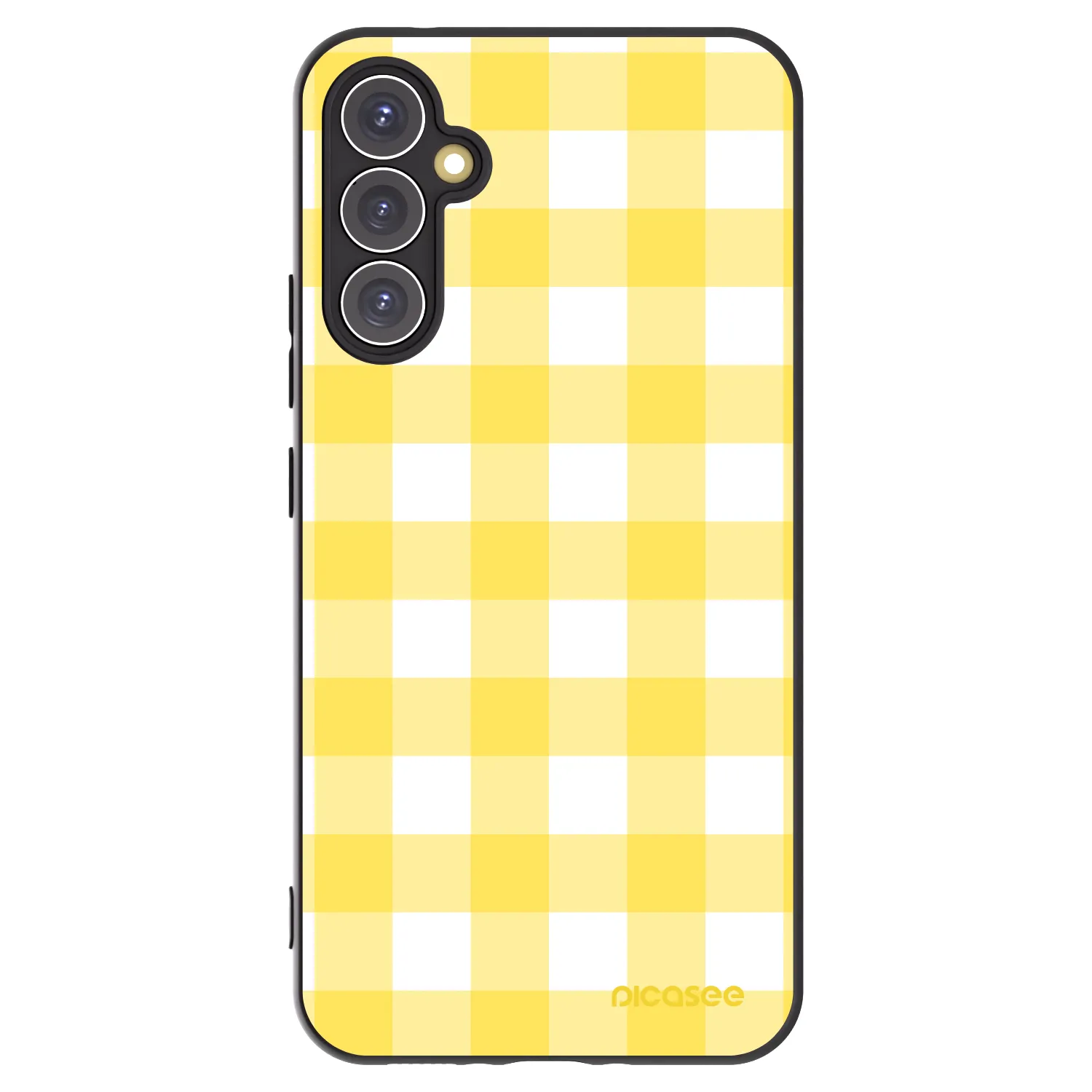 Picasee Samsung Galaxy A34 5G A346B Hülle - Schwarzes Silikon - Gride lemon