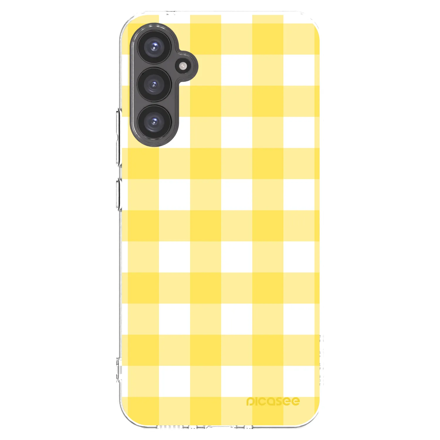 Picasee Samsung Galaxy A34 5G A346B Hülle - Transparentes Silikon - Gride lemon